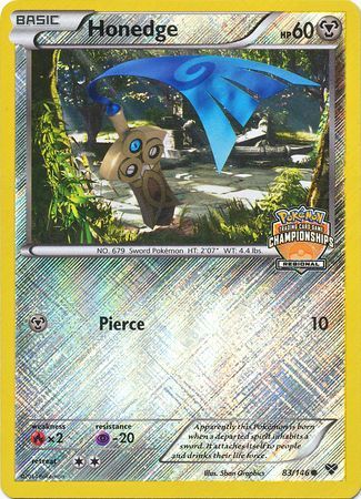 Honedge (83/146) (Regional Championship Promo) [XY: Base Set] - Comfy Hobbies