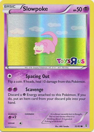 Slowpoke (32/83) (Toys R Us Promo) [XY: Generations] - Comfy Hobbies