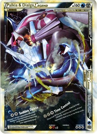 Palkia & Dialga LEGEND (101/102) (Jumbo Card) [HeartGold & SoulSilver: Triumphant] - Comfy Hobbies