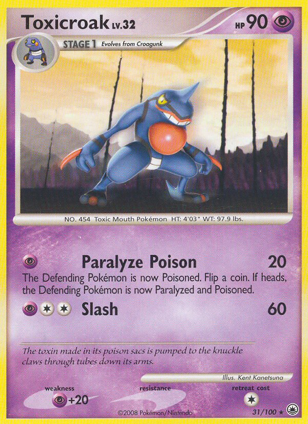 Toxicroak (31/100) [Diamond & Pearl: Majestic Dawn] - Comfy Hobbies