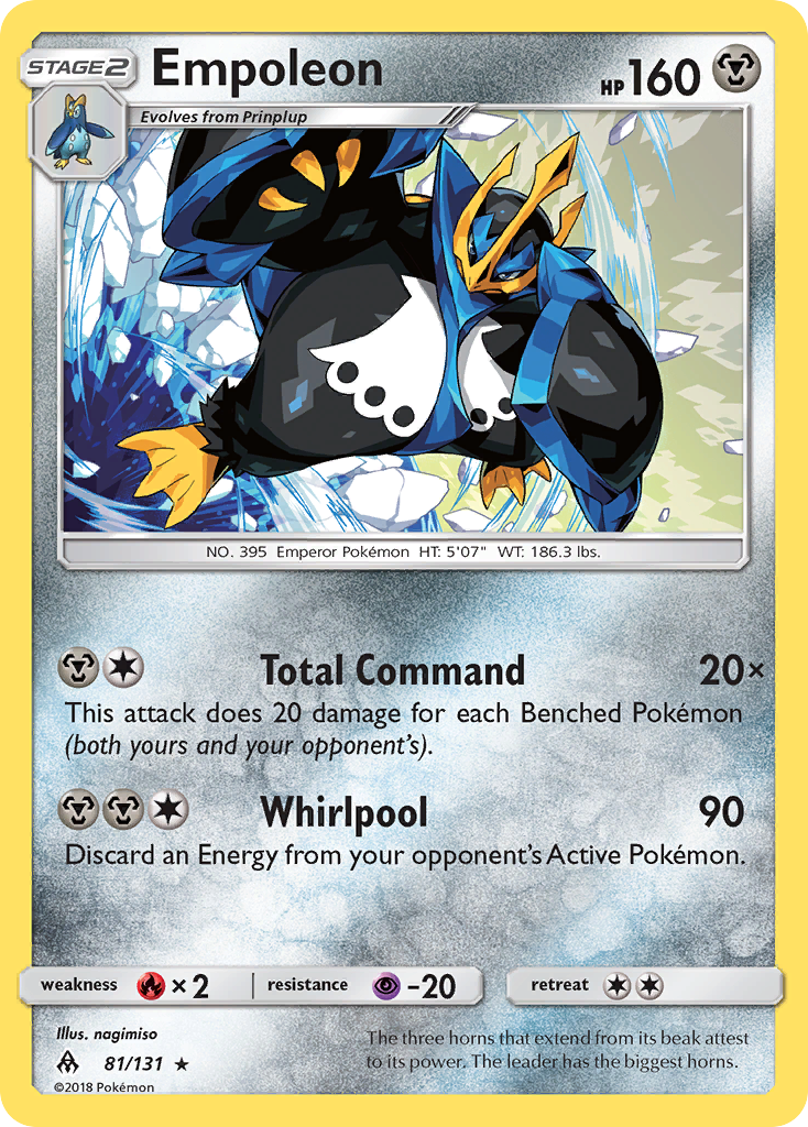 Empoleon (81/131) [Sun & Moon: Forbidden Light] - Comfy Hobbies