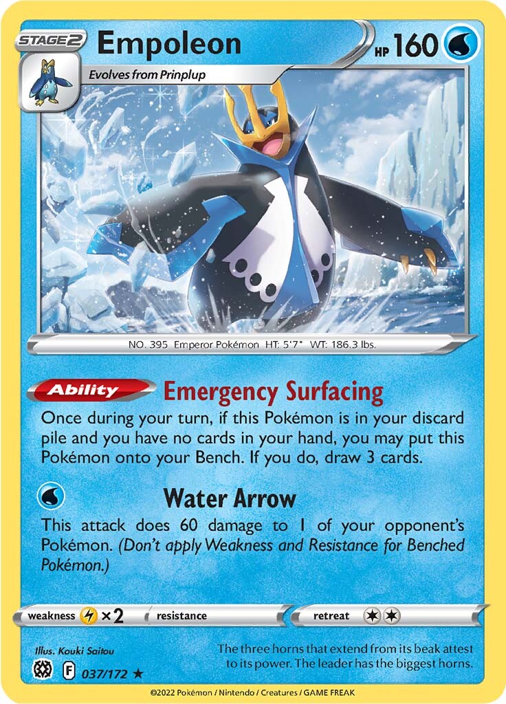 Empoleon (037/172) [Sword & Shield: Brilliant Stars] - Comfy Hobbies