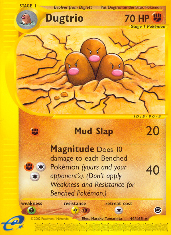 Dugtrio (44/165) [Expedition: Base Set] - Comfy Hobbies