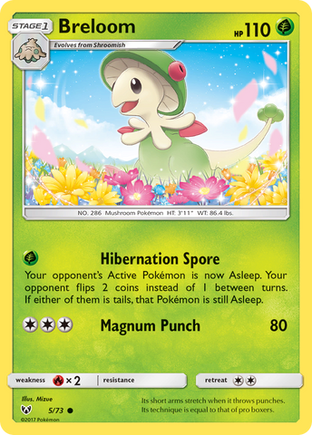 Breloom (5/73) [Sun & Moon: Shining Legends] - Comfy Hobbies