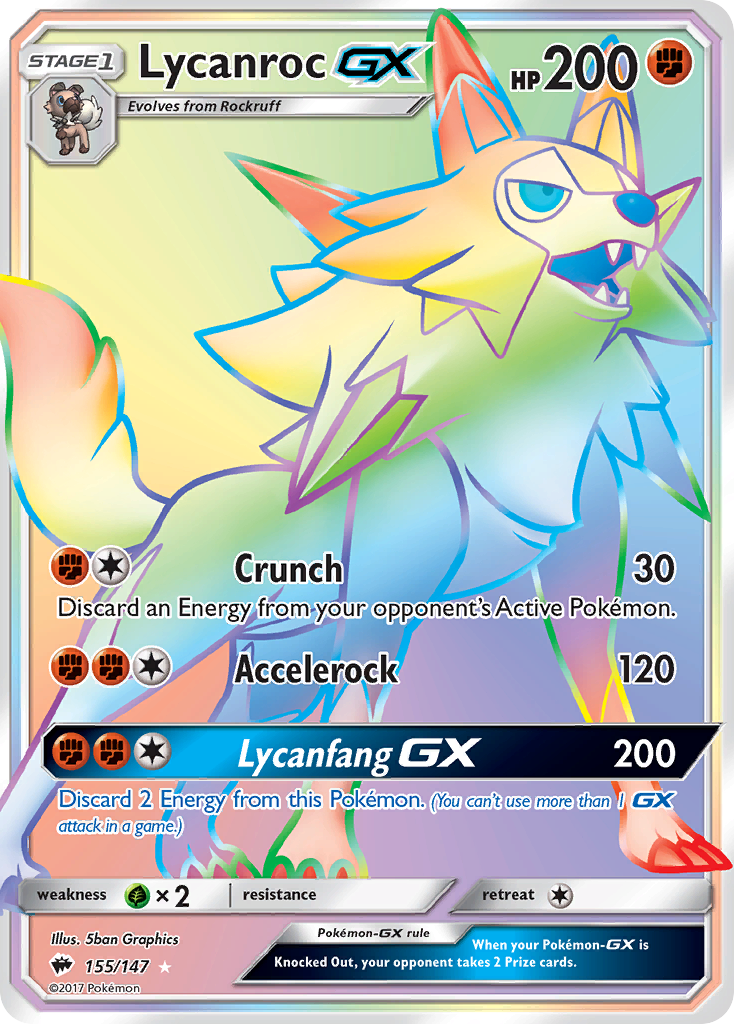 Lycanroc GX (155/147) [Sun & Moon: Burning Shadows] - Comfy Hobbies