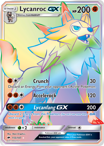 Lycanroc GX (155/147) [Sun & Moon: Burning Shadows] - Comfy Hobbies