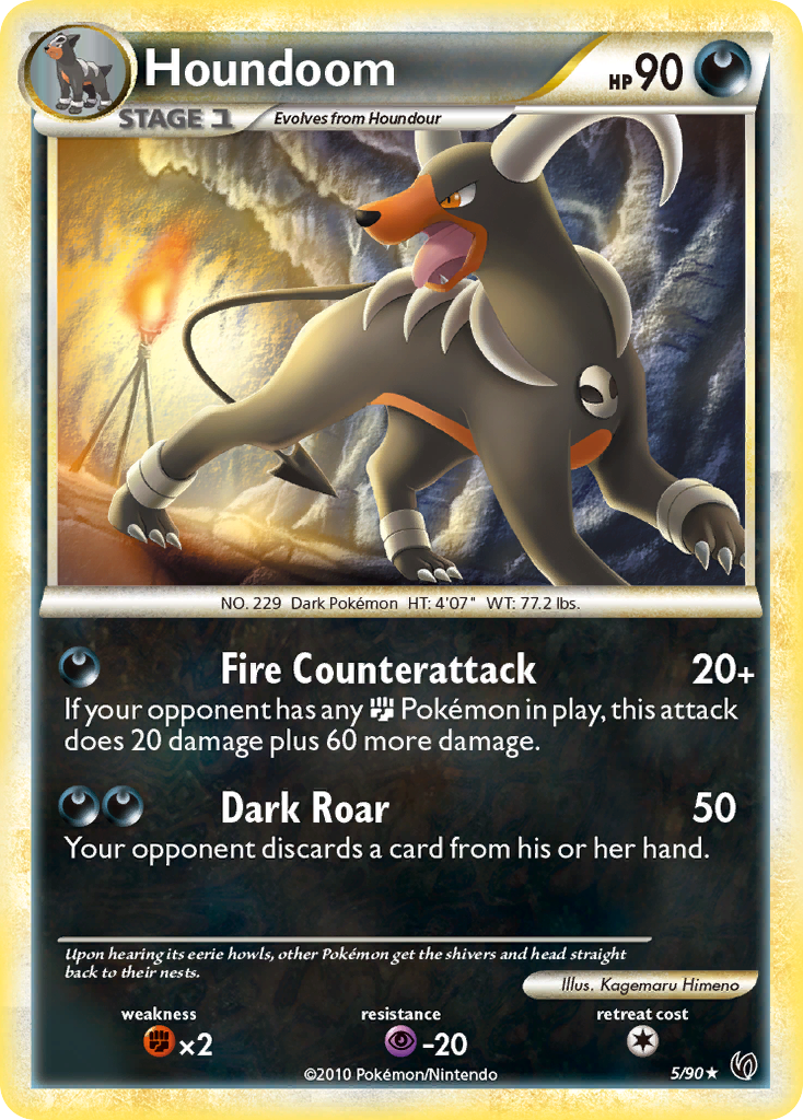 Houndoom (5/90) [HeartGold & SoulSilver: Undaunted] - Comfy Hobbies