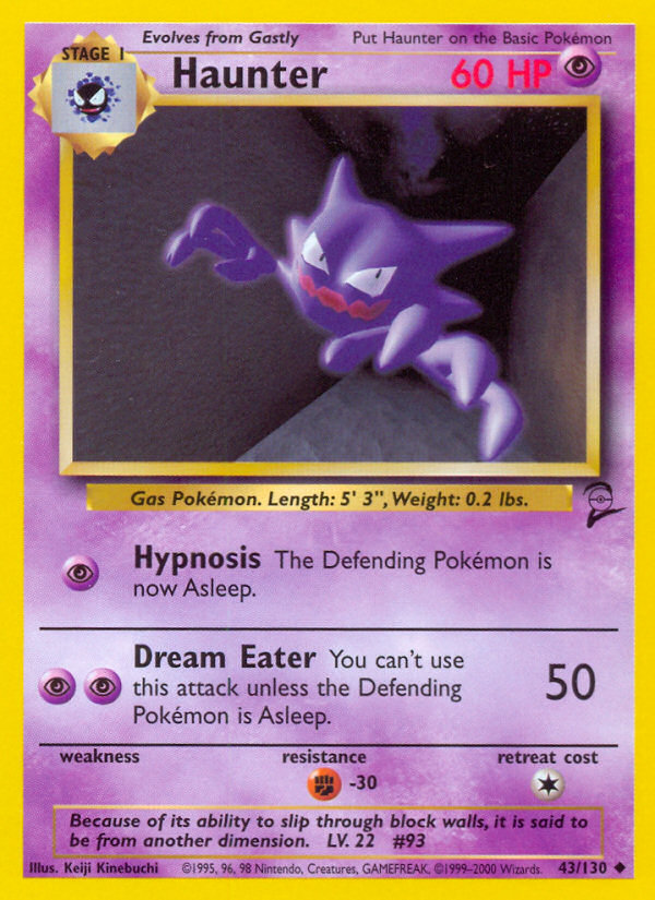 Haunter (43/130) [Base Set 2] - Comfy Hobbies