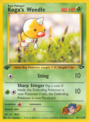 Koga's Weedle (82/132) [Gym Challenge 1st Edition] - Comfy Hobbies