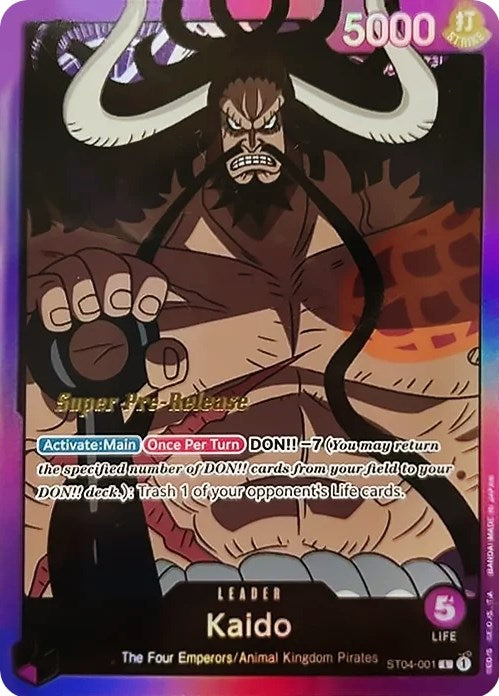 Kaido [Super Pre-Release Starter Deck: Animal Kingdom Pirates] - Comfy Hobbies