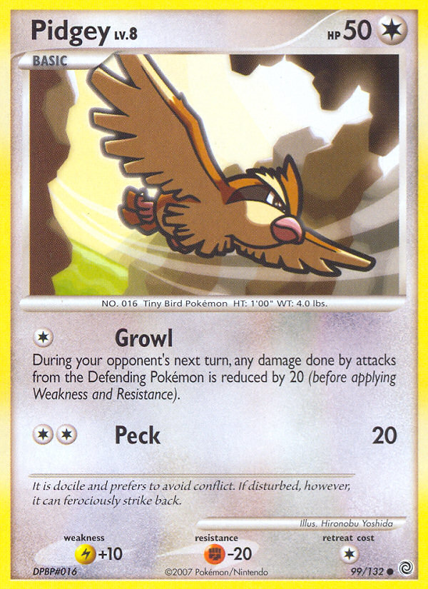Pidgey (99/132) [Diamond & Pearl: Secret Wonders] - Comfy Hobbies