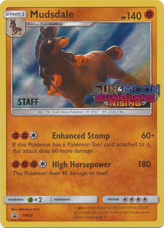 Mudsdale (SM20) (Staff Prerelease Promo) [Sun & Moon: Black Star Promos] - Comfy Hobbies