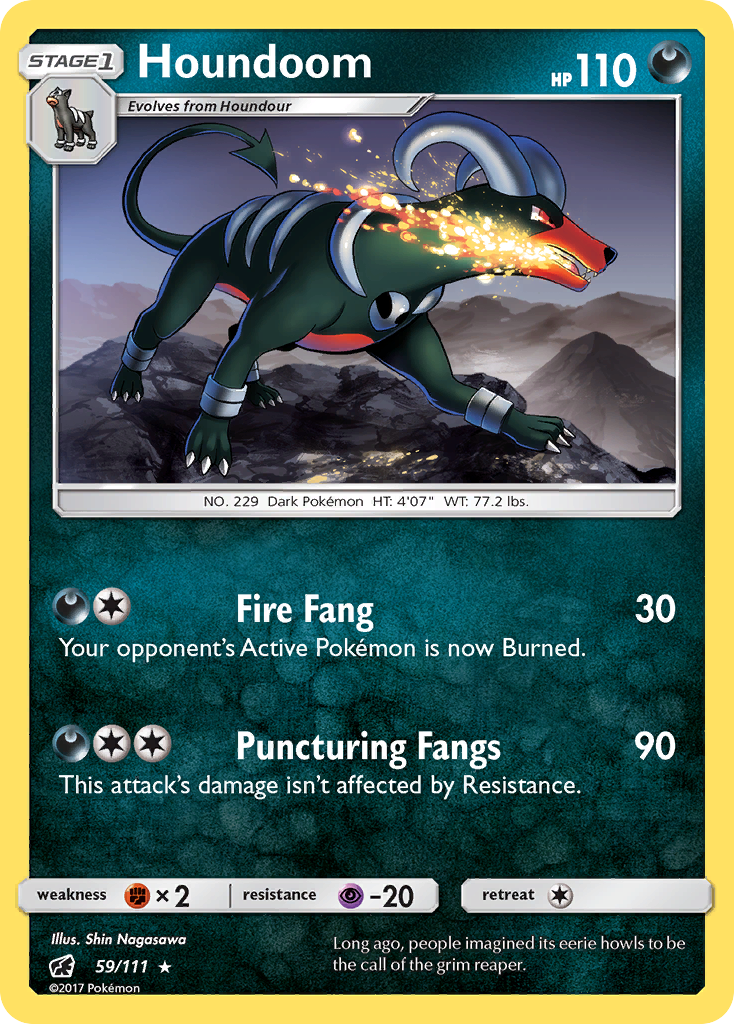 Houndoom (59/111) [Sun & Moon: Crimson Invasion] - Comfy Hobbies