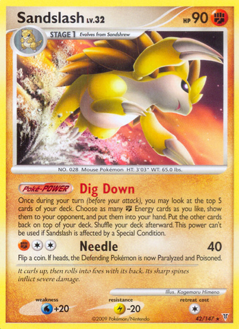 Sandslash (42/147) [Platinum: Supreme Victors] - Comfy Hobbies