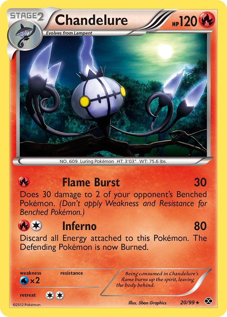 Chandelure (20/99) (Theme Deck Exclusive) [Black & White: Next Destinies] - Comfy Hobbies