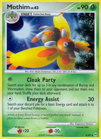 Mothim (6/99) [Platinum: Arceus] - Comfy Hobbies