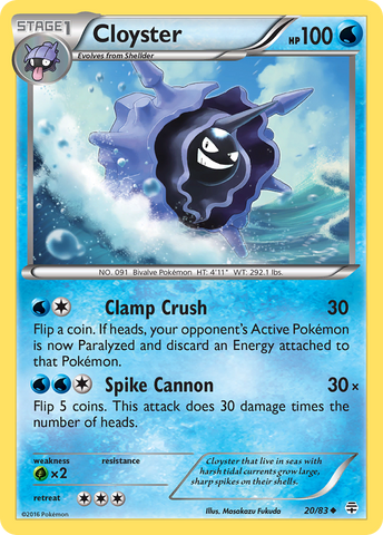 Cloyster (20/83) [XY: Generations] - Comfy Hobbies