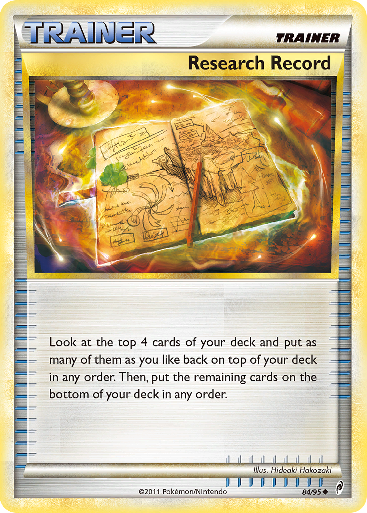 Research Record (84/95) [HeartGold & SoulSilver: Call of Legends] - Comfy Hobbies
