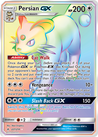 Persian GX (227/214) [Sun & Moon: Unbroken Bonds] - Comfy Hobbies