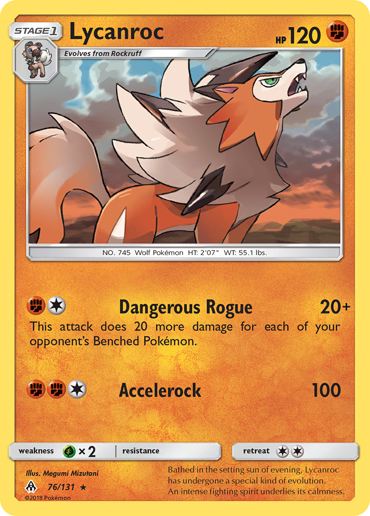 Lycanroc (76/131) [Sun & Moon: Forbidden Light] - Comfy Hobbies