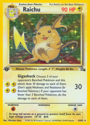 Raichu (14/62) [Fossil 1st Edition] - Comfy Hobbies