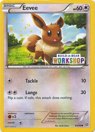 Eevee (63/98) (Build A Bear Workshop Exclusive) [XY: Ancient Origins] - Comfy Hobbies