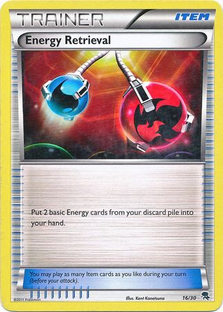 Energy Retrieval (16/30) [Black & White: Trainer Kit - Zoroark] - Comfy Hobbies