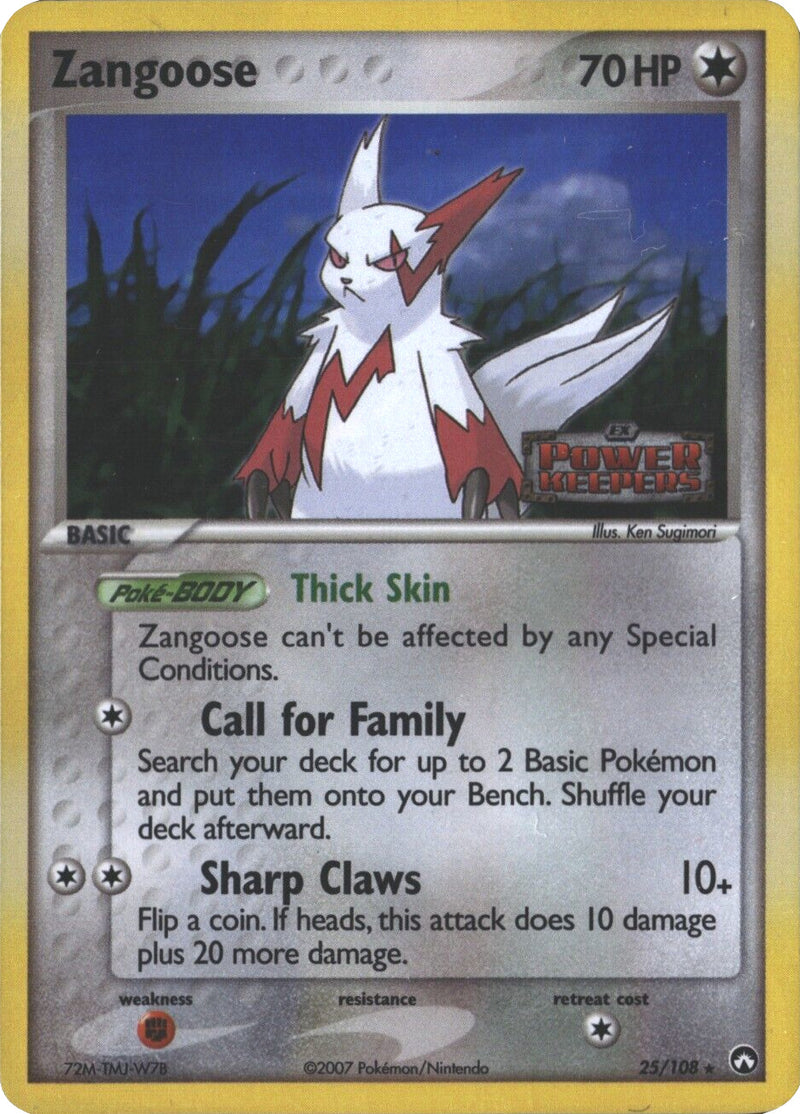 Zangoose (25/108) (Stamped) [EX: Power Keepers] - Comfy Hobbies