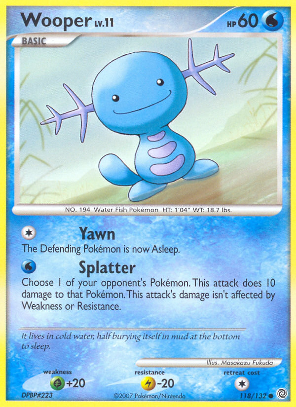 Wooper (118/132) [Diamond & Pearl: Secret Wonders] - Comfy Hobbies