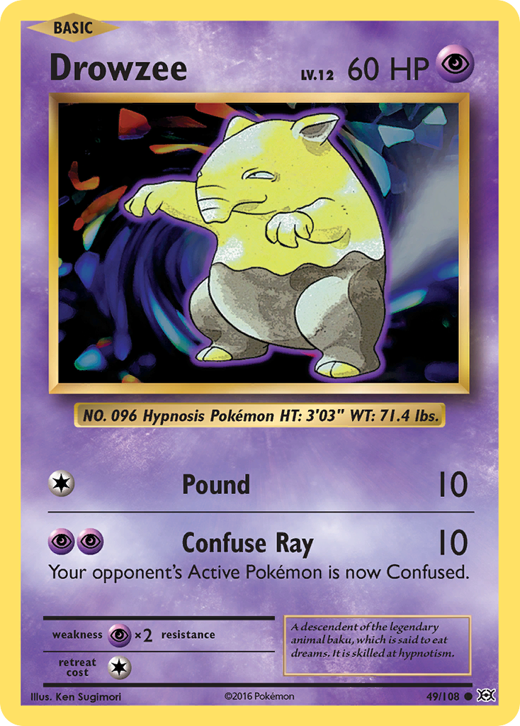 Drowzee (49/108) [XY: Evolutions] - Comfy Hobbies