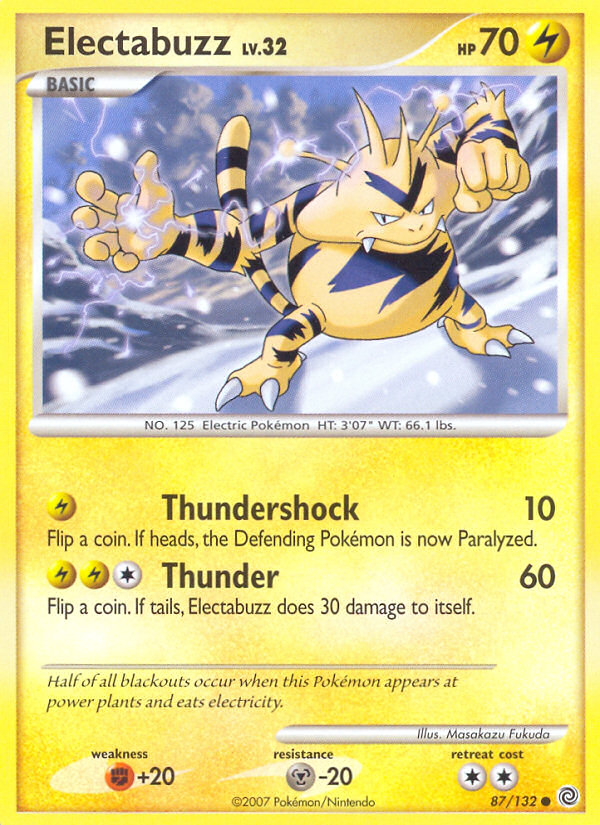 Electabuzz (87/132) [Diamond & Pearl: Secret Wonders] - Comfy Hobbies