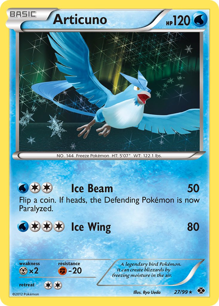 Articuno (27/99) (Blister Exclusive) [Black & White: Next Destinies] - Comfy Hobbies