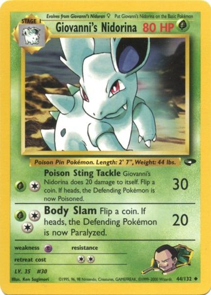 Giovanni's Nidorina (44/132) [Gym Challenge Unlimited] - Comfy Hobbies