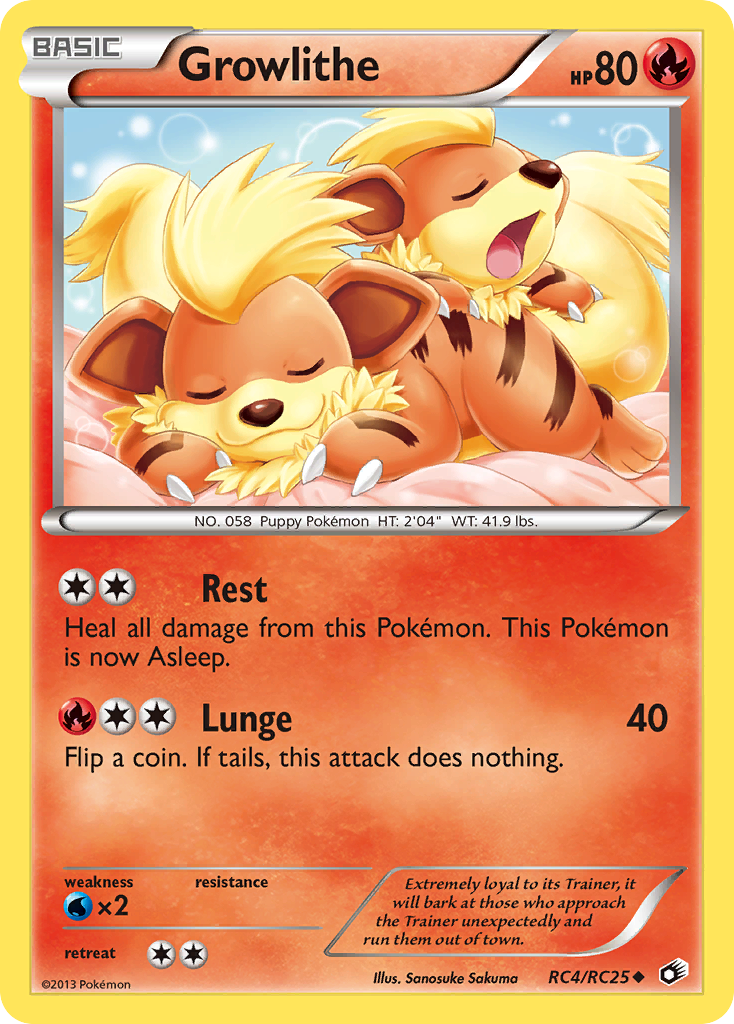 Growlithe (RC4/RC25) [Black & White: Legendary Treasures] - Comfy Hobbies