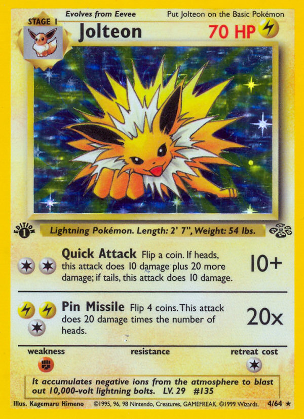 Jolteon (4/64) [Jungle 1st Edition] - Comfy Hobbies
