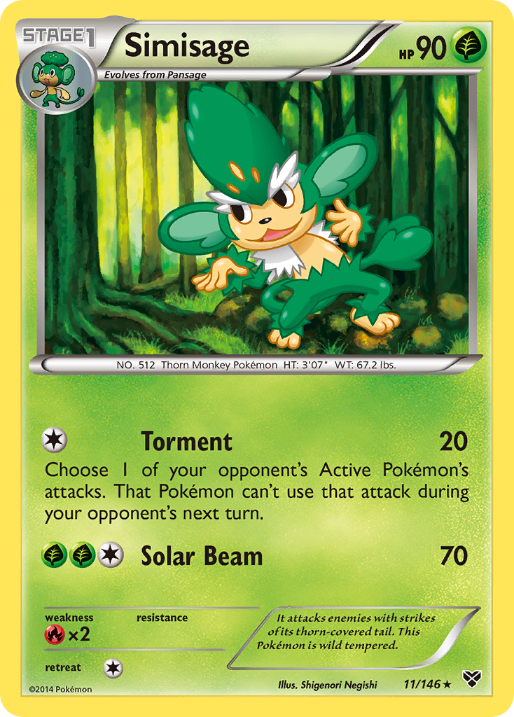 Simisage (11/146) [XY: Base Set] - Comfy Hobbies