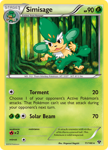 Simisage (11/146) [XY: Base Set] - Comfy Hobbies