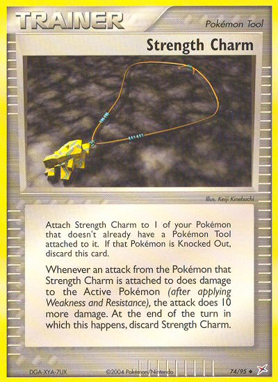 Strength Charm (74/95) [EX: Team Magma vs Team Aqua] - Comfy Hobbies