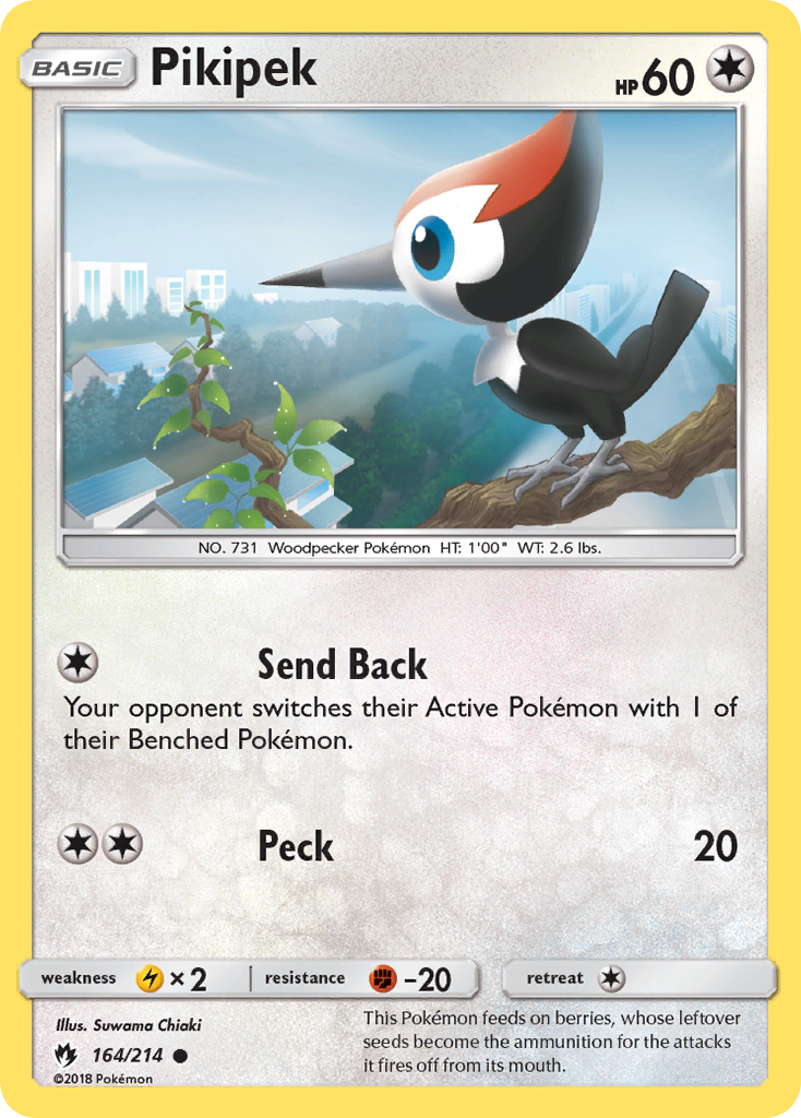 Pikipek (164/214) [Sun & Moon: Lost Thunder] - Comfy Hobbies