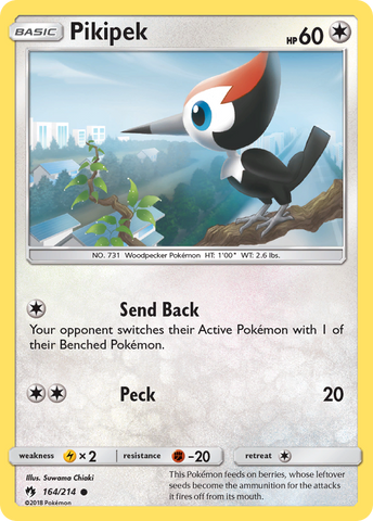 Pikipek (164/214) [Sun & Moon: Lost Thunder] - Comfy Hobbies