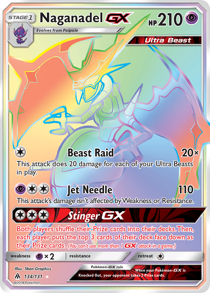 Naganadel GX (134/131) [Sun & Moon: Forbidden Light] - Comfy Hobbies