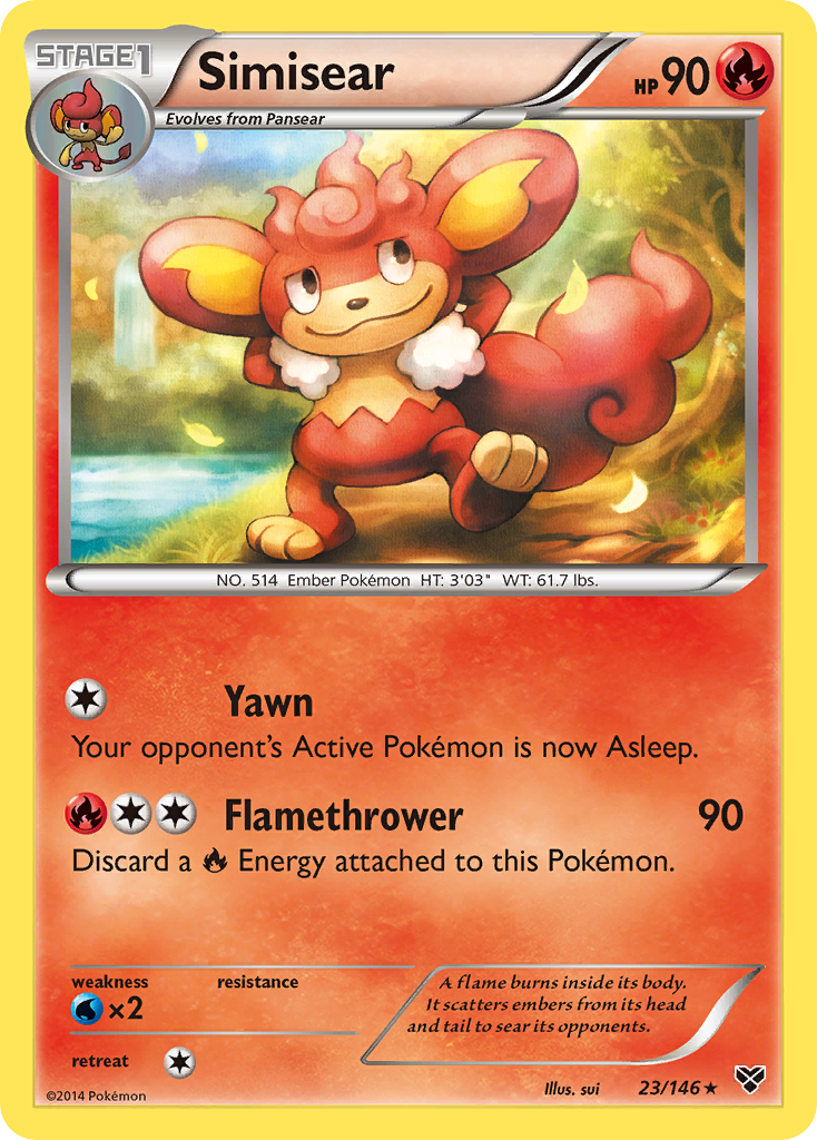 Simisear (23/146) [XY: Base Set] - Comfy Hobbies