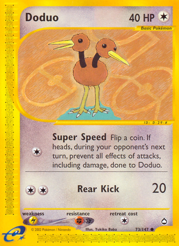 Doduo (73/147) [Aquapolis] - Comfy Hobbies
