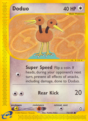 Doduo (73/147) [Aquapolis] - Comfy Hobbies