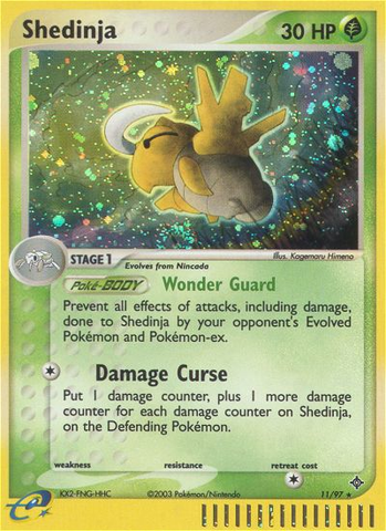 Shedinja (11/97) [EX: Dragon] - Comfy Hobbies