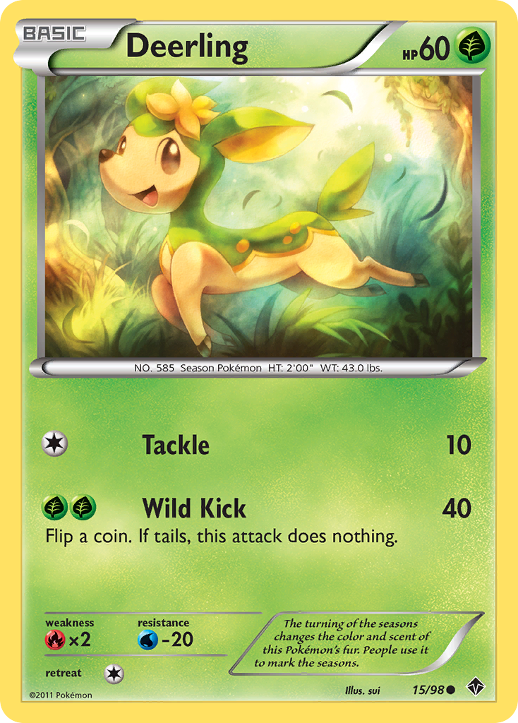 Deerling (15/98) [Black & White: Emerging Powers] - Comfy Hobbies