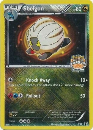 Shelgon (7/20) (Regional Championship) [Black & White: Dragon Vault] - Comfy Hobbies