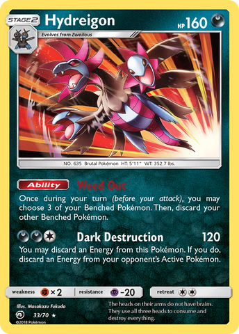 Hydreigon (33/70) [Sun & Moon: Dragon Majesty] - Comfy Hobbies