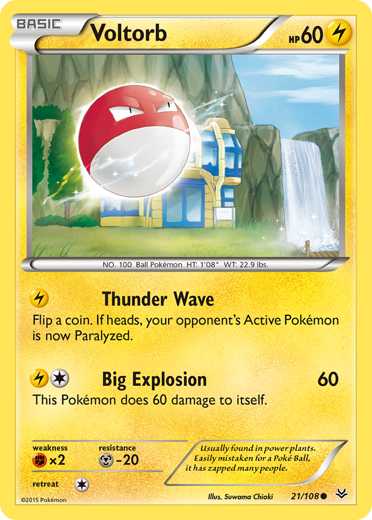 Voltorb (21/108) [XY: Roaring Skies] - Comfy Hobbies