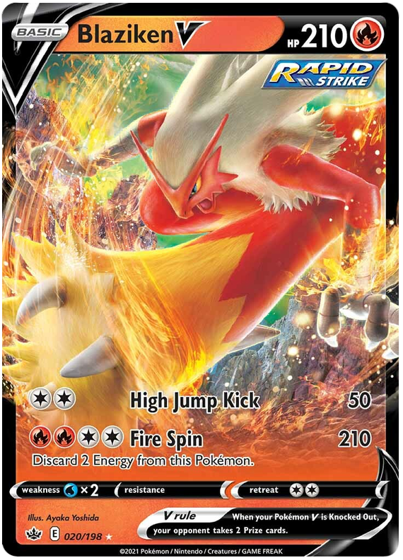 Blaziken V (020/198) [Sword & Shield: Chilling Reign] - Comfy Hobbies